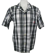 Polo Ralph Lauren Men&#39;s Plaid Pajama Top Medium 100% Cotton Button Front... - £16.91 GBP