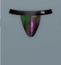 MALE POWER JOCKSTRAP HOCUS POCUS UPLIF T METALLIC PURPLE BLACK - $415.84 MXN