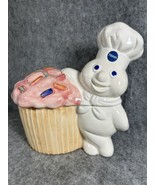 Vintage 1991 Pillsbury Dough Boy Funfetti Cupcake Cookie Jar Benjamin Me... - $35.75