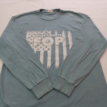 Port & Company GILES COUNTY FOP Men's Gray Cotton Graphic T-Shirt Long Sleeve L image 7