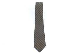 Vintage 50s 60s Rockabilly Silk Striped Skinny Neck Tie Dress Tie Weddin... - $22.72