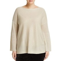 NWT Womens Plus Size 2X Vince Camuto Gold Sparkly Bell Sleeve Sweater - $31.35