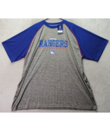 NHL New York Rangers Fanatics T Shirt Hockey Men 4XL Gray Zibanejad Shor... - $615.39 MXN