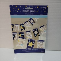 Twinkle Twinkle Little Star Baby Shower Pennant Banner Party Supplies - £7.56 GBP