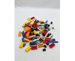 Lot Of (100+) Lego Building Block Pieces Red Yellow White Clear Black Grey - £31.28 GBP