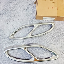 1 Pair Stainless Exhaust Pipe Muffler Trim For Mercedes-Benz W246 W246 W... - $25.17