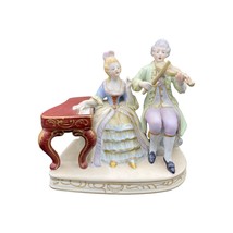 Vintage Hal-Sey Fifth Bisque Porcelain Victorian Figure Violin Piano - £31.51 GBP