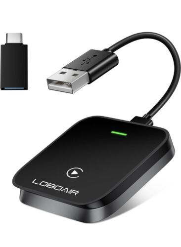LOBOAIR PL8 Wireless CarPlay Adapter for Factory Wired CarPlay, 2024 NEW - $24.74