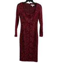 Dress The Population Red Lace Sequin Dress Size XS - $85.99