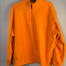 Antigua Orange 1/4 Zip Up Fleece Pullover - $13.72