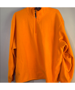 Antigua Orange 1/4 Zip Up Fleece Pullover - $13.72