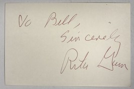 Rita Gam (d. 2016) Signed Autographed 4x6 Index Card - $15.00