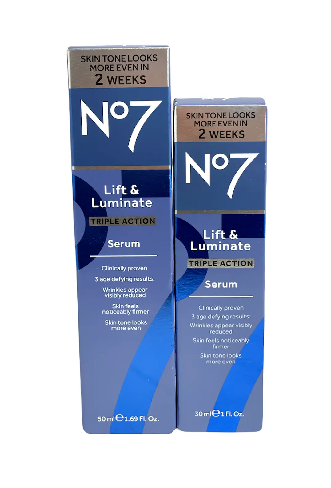 No7 Lift &amp; Luminate Triple Action Serum (50ml/1.69fl.oz.-30ml/1fl.oz.) Y... - £23.59 GBP