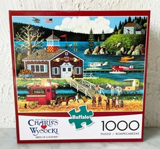 Charles Wysocki Birds of a Feather 1000 Piece Buffalo Puzzle w/Poster - Complete - $18.95