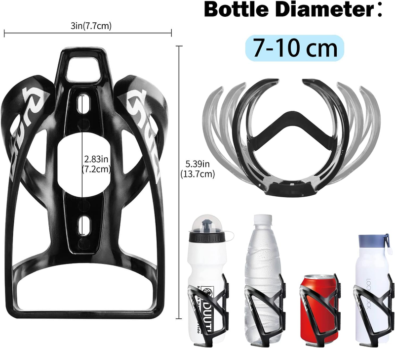 Bike Bottle Holder & Cage - Ultralight Plastic, Bpa-Free 25Oz Water Bottle for M Item image 2