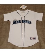 Vintage Majestic  Seattle Mariners Youth White Jersey Sz Large NWT - £35.45 GBP