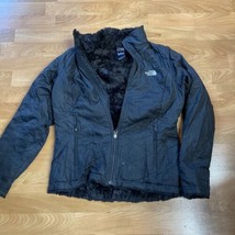 The North Face Womens Black Quilted Faux Fur Lined Coat sz Medium - £38.33 GBP