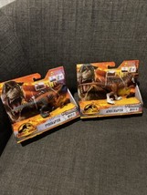 Extreme Damage Pyroraptor &amp; Atrociraptor Lot Of 2 Jurassic World Dominion 2022 - $17.81