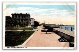 East Battery Cannons Charleston South Carolina SC WB Postcard V12 - $2.92