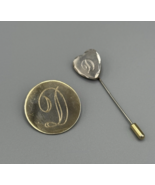 Vintage (2) Monogram “D” Pins/ Brooches, Heart Shaped Stick Pin - $12.99