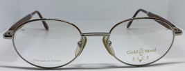 Vintage Gold wood by Elce Eyewear eyeglasses Frame Spectacles - £89.90 GBP