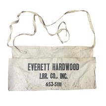 Everett Madera Maciza Lumber de Carpintero Herramienta Cinturón Delantal Vintage - £42.14 GBP