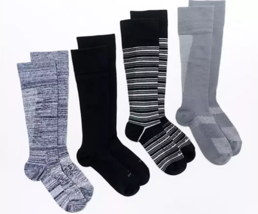 Tommie Copper 4PK UltraTemp UltraGuard Over Calf Socks L Large Black Str... - €26,20 EUR