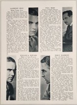 1925 Silent Movie Magazine Photos Actors Laurence Grey &amp; Percy Marmont - £14.15 GBP