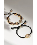 NWT SET 2 ANTHROPOLOGIE Seashell Rope Mix Bracelets NEW $34 - £14.84 GBP