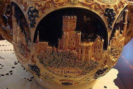 Gerz Punch Beer Cider Bowl  and 4 mugs with German castles - £94.62 GBP