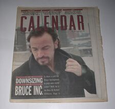 Bruce Springsteen Calendar Newspaper Supplement Vintage 1996 Cover Story... - $34.99