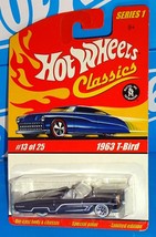 Hot Wheels Classics 2005 Series 1 #13 1963 T-Bird Black w/ WL7SPs - $10.00