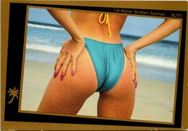 I&#39;d Have Written Sooner  Butt! California Girl Postcard Risque Ocean 90&#39;... - £7.82 GBP