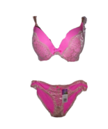 New  Sexy Hers by Herman 2pc Set Lace Push-Up Bra 36D/Panties L - $208.17 MXN