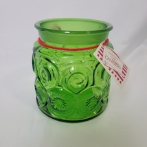 LE Smith Moon and Stars Small Jar Apothecary Canister 5” Green - NO LID - $12.86