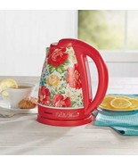 Hamilton Beach ~ Pioneer Woman ~ Vintage Floral Red ~ 1.7 Liter Electric... - £47.94 GBP