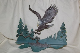 Vintage Home Interiors &amp; Gifts SOARING EAGLE 3D Wall Plaque Shelf Decor ... - £15.80 GBP