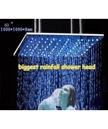 New 40&quot; Brushed Stainless Steel Temperature Controlled LED Rainfall Show... - €1.250,07 EUR