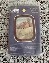 Cathy Needlecraft Kit 2917 Heritage Series  Fall Season With Frame Brand New - £10.00 GBP