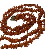 Vintage Coral Double Strain Necklace 14.5” - $86.55 CAD