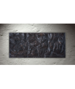 Wooden Wall Sculpture – Hand-Carved Panel 90 × 40 cm - $2,039.26 MXN