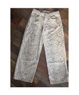 Wild Fable Wide Leg Snake Animal Print Low Rise Baggy Jeans Size 8R Zip ... - $19.79