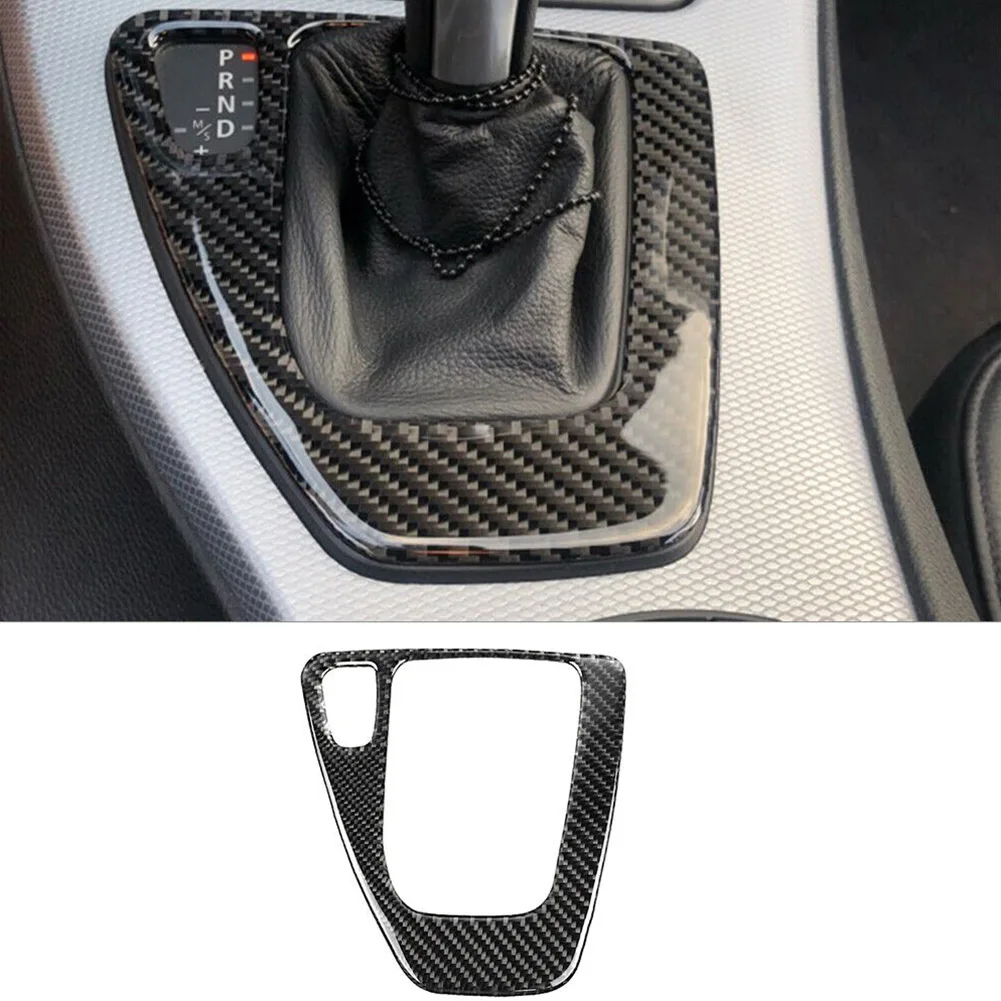 Carbon Fiber Gear Shift Control Panel Cover Sticker Trim for BMW 3 Series E90 - £16.07 GBP