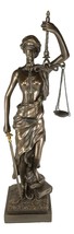 Ebros Gift Resin Contemporary Roman Greek Goddess Lady Of Justice Statue 15&quot;H - £48.36 GBP