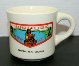 Vintage Boy Scout Itibapishe Iti Hollo Central N.C. Council BSA Coffee M... - £11.85 GBP
