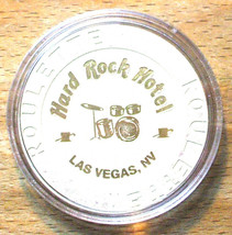 (1) Hard Rock Casino ROULETTE Chip - Tan - Drum Set - LAS VEGAS, Nevada - $8.95