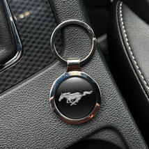 Top Quality Ford Mustang Emblem Metal Keychain Emblem Epoxy Logo Gift Ke... - £10.90 GBP