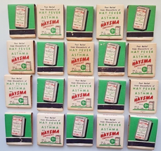 Vintage Haysma Capsules Advertisement Matches Matchbook NOS Lot of 20 PB136 - $22.99