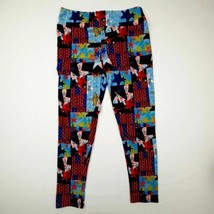 Lularoe Tall &amp; Curvy Womens Activewear Bottoms Size L Multicolor TB30 - $8.41