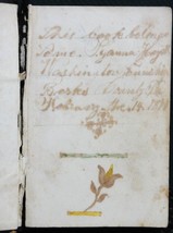 1866 Antique German Sunday School Gesang Heyett Fraktur Folk Art Tulip Berks Pa - £69.43 GBP